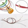 Cordas de guitarra coloridas - conjunto de 6 peças