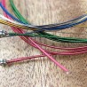 Cordas de guitarra coloridas - conjunto de 6 peças