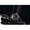 PAGANI DESIGN - relógio mecânico - aço inoxidável - à prova d'água - pulseira de nylon - preto