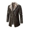 Warm leather jacket with furJackets