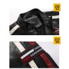 Jaqueta de couro curta - patches decorativos