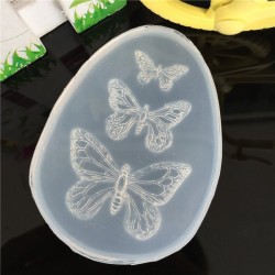 Molde de silicone - para confecção de bijuterias em resina - borboletas