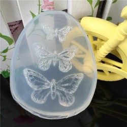 Molde de silicone - para confecção de bijuterias em resina - borboletas