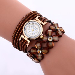 Pulseira de cristal multicamadas - com relógio
