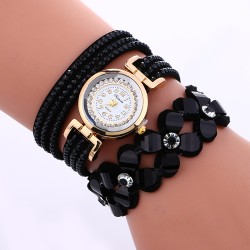 Pulseira de cristal multicamadas - com relógio