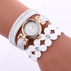 Pulseira de cristal multicamadas - com relógio