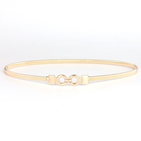 Cinto elástico dourado elegante