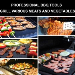Tapete antiaderente para churrasco - resistência ao calor - 40 * 33cm