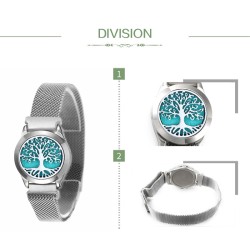 Aromatherapy diffuser bracelet - stainless steel mesh strapBracelets