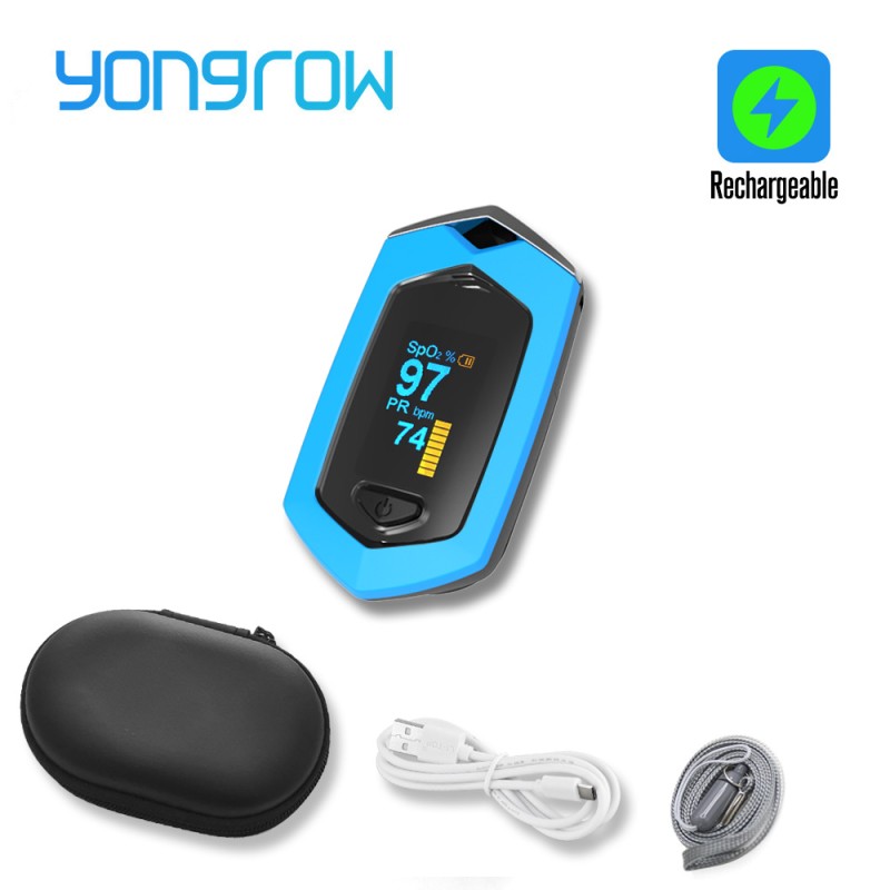 Yongrow - oxímetro digital médico - medidor de pulso / oxigênio no sangue / saturação - monitor SPO2 PR
