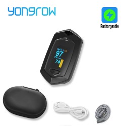 Yongrow - oxímetro digital médico - medidor de pulso / oxigênio no sangue / saturação - monitor SPO2 PR