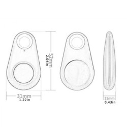 Mini rastreador GPS inteligente - chave / crianças / rastreador de bagagem - Bluetooth