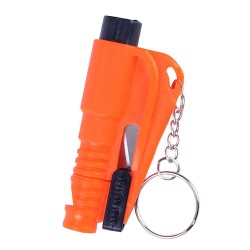 3 em 1 mini martelo de emergência de segurança - cortador de cinto de segurança - quebra-vidros