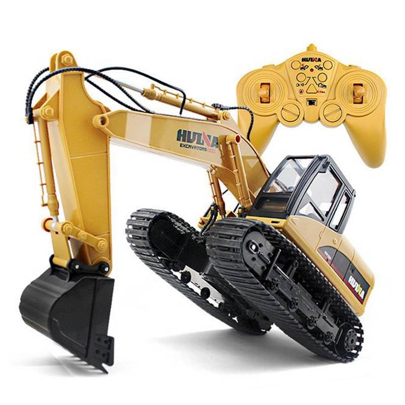 Escavadeira R/C - 15 canais - 2.4G - 1/14 - com bateria - brinquedo RTR Escavadeira R/C - 15 canais - 2.4G - 1/14 - com bateria - brinquedo RTR