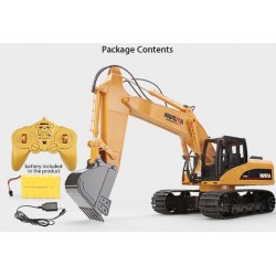 R/C excavator - 15 channels - 2.4G - 1/14 - with battery - RTR toyCars