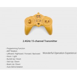 R/C excavator - 15 channels - 2.4G - 1/14 - with battery - RTR toyCars