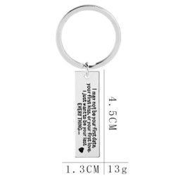 "I may not be your first date" - keychainKeyrings