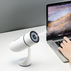 Umidificador de ar ultrassônico - ajustável - USB - LED - 260ml