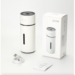 Umidificador de ar ultrassônico - ajustável - USB - LED - 260ml