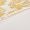 Decorative cushion cover - golden leaves / geometric pattern - 45cm * 45cmCushion covers