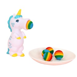 Atirador de bola em forma de unicórnio - brinquedo inquieto - anti-estresse / autismo / alívio da ansiedade