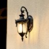 Candeeiro de parede exterior retro - à prova de água - com fixação em vidro - E27