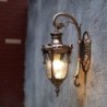 Candeeiro de parede exterior retro - à prova de água - com fixação em vidro - E27