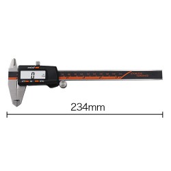 Paquímetro de aço inoxidável - alta precisão - aço inoxidável com display LCD