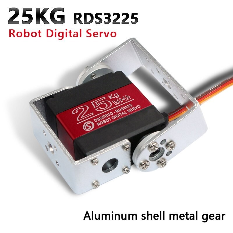25kg / RDS3225 - robot digital servo - arduino - metal gear - with long / short straight U-mountingR/C parts 25kg / RDS3225 - robot digital servo - arduino - metal gear - with long / short straight U-mountingR/C parts
