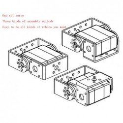 25kg / RDS3225 - robot digital servo - arduino - metal gear - with long / short straight U-mountingR/C parts