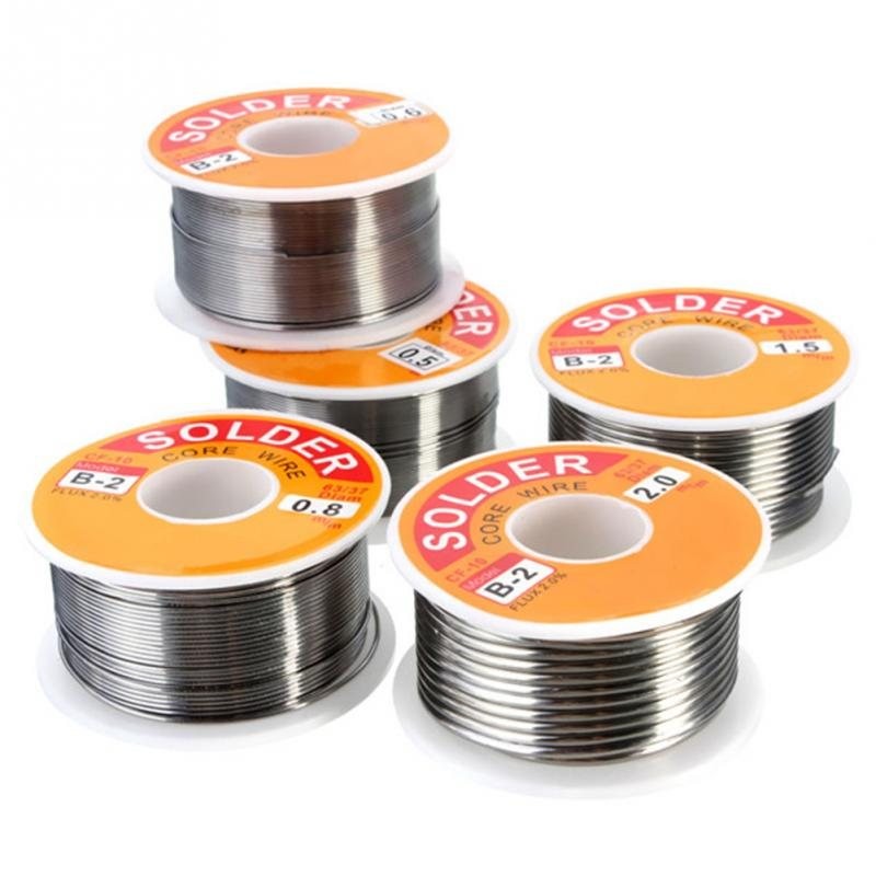 0,6/0,8/1/1,2 - 63/37 núcleo de resina - FLUX 2,0% - fio de estanho - fio de solda - 50g - 100g
