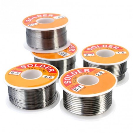 0,6/0,8/1/1,2 - 63/37 núcleo de resina - FLUX 2,0% - fio de estanho - fio de solda - 50g - 100g