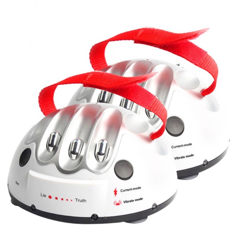 Detector de mentiras com micro choques elétricos - jogo de festa - brinquedo