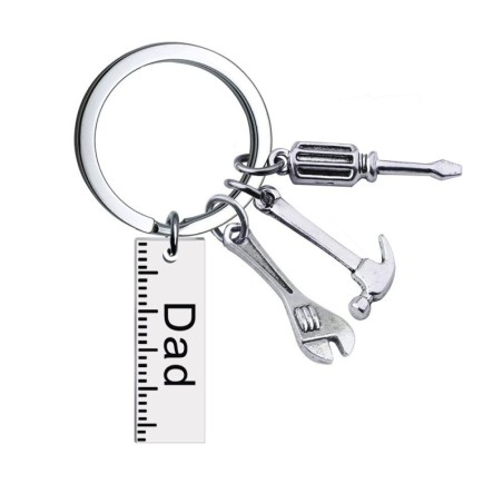 Chaveiro inox com miniferramentas - papai/avô