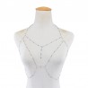 Corrente / colar com tassel - com cristais