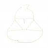 Corrente / colar com tassel - com cristais