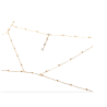 Corrente / colar com tassel - com cristais
