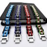 Pulseira de aço inoxidável - design de corrente de motocicleta