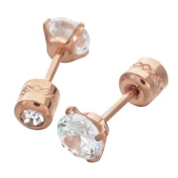 Brincos pequenos com cristal