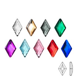 Losango de cristal multicolor - decoração de unhas - 20 peças