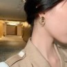 Elegant golden round earrings - multiple circlesEarrings