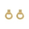 Elegant golden round earrings - multiple circlesEarrings