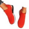 Tênis esportivo em mesh - slip on - com plataforma alta