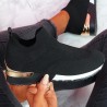 Tênis esportivo em mesh - slip on - com plataforma alta
