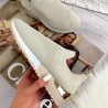 Mesh sports sneakers - slip on shoes - with high platformShoes