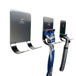 Shaving razor holder - wall mounted stainless steel hookBathroom & Toilet