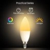 Lâmpada LED - E12 - E14 - RGB - com controle remoto - regulável
