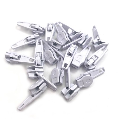 Sliders de metal - para zíper de nylon - 50 peças