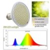 Lâmpada de cultivo de plantas - espectro completo - 200 LED
