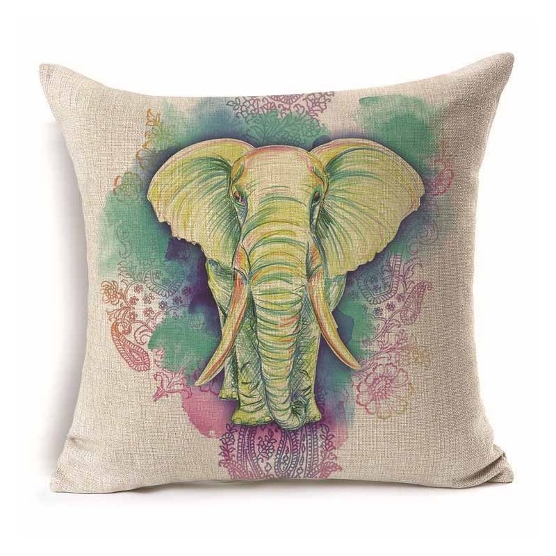 Fronha decorativa - elefantes - 45 * 45cm